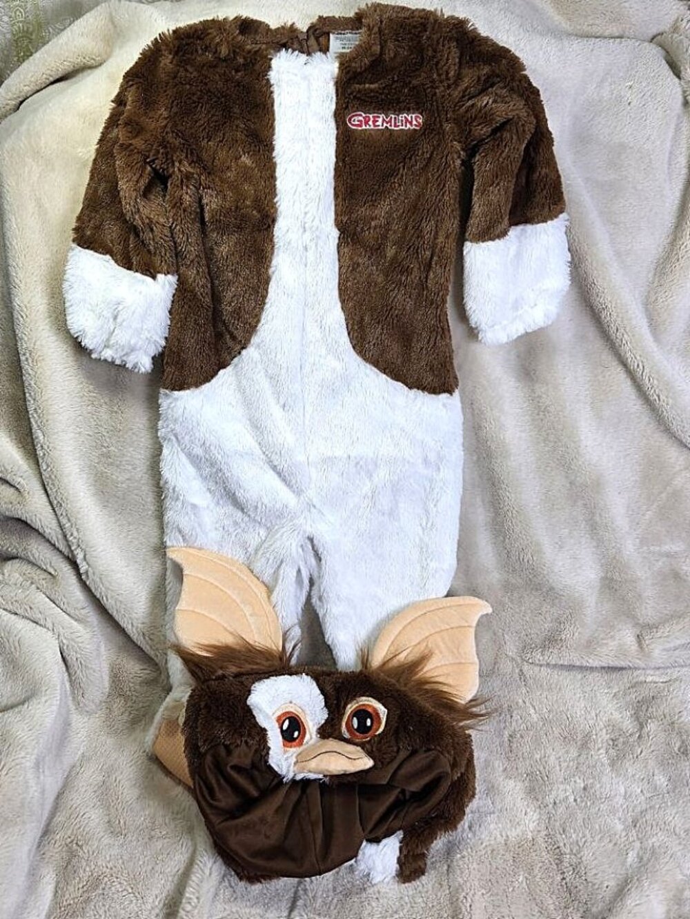 Gremlins Gizmo Youth 18-24 Months Full Body Halloween Costume Jumpsuit Hood 2pc